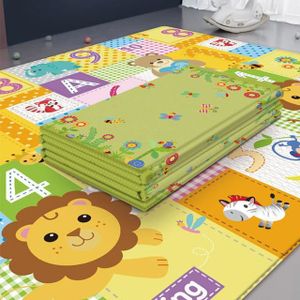 Cozyhoma Tapis De Jeu Epais Double Face Impermeable Non Toxique En Polyethylene Basse Densite Pour Enfants Tapis De Jeu Pliable Tapis De Gym Pour Bebe Enfant Extra Large 0 X 180 X