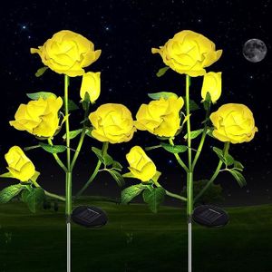 BALISE - BORNE SOLAIRE  Lampes de Jardin Solaires Extérieur - Fleurs de Ro