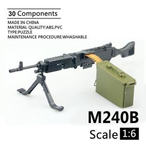 KIT MODELAGE couleur M240 1-6th Mini MP40 Mitraillette La SECONDE Guerre Mondiale En Plastique Assemblé Arme Puzzle Modèle