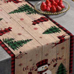 NOUS Noël CAMION TABLE coureur nappe couverture de Noël Cuisine de fête décor