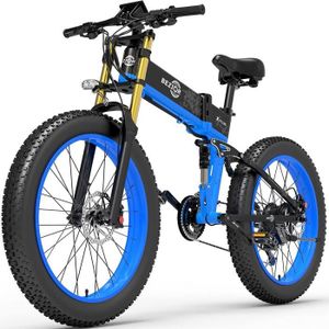 VÉLO ASSISTANCE ÉLEC Bezior Electric Bike X PLUS 48V 17.5 Mountain Bike Vélo électrique pliable pour adultes 26