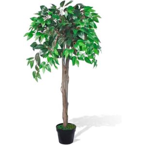 FLEUR ARTIFICIELLE Plante Artificielle Ficus Arbre Avec Pot 110 Cm Dé
