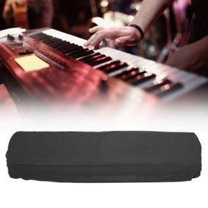 QEES Housse de clavier pour 61/88 touches couverture de protection extensible pour piano électrique/numérique extensible 88 touches clavier anti-poussière