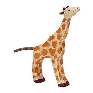 FIGURINE - PERSONNAGE Figurine - HOLZTIGER - Girafe petite mangeant