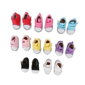 ACCESSOIRE POUPÉE Chaussures de tennis pour poupée HURRISE - 8 paires de couleurs assorties en toile anti-dérapante et anti-usure