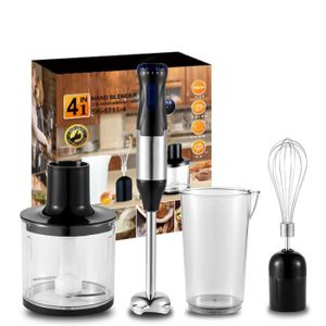 Set Mixeur Plongeant, Hachoir Multi-usages, Fouet, 3 en 1, Acier Inoxydable Camry CR4623 1600W - Electroménager