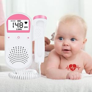 Doppler Fœtal de Poche - Moniteur Cardiaque pour Bébé - Authentique  Moniteur de Fréquence Cardiaque pour Bébé (Tout Neuf Scellé) 