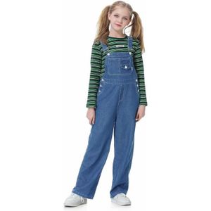 SALOPETTE Salopette en Jean pour Fille, Combinaison Salopett