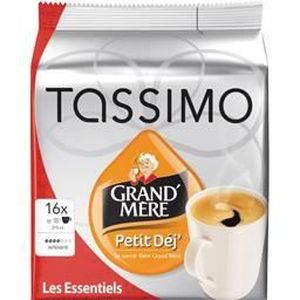 TASSIMO Café Dosettes Grand mère Petit Dejeuner - Lot de 5 x 16 boissons -  Cdiscount Au quotidien