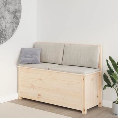 Banc Blanc 110x41x76,5 Cm Bois De Pin Massif VidaXL