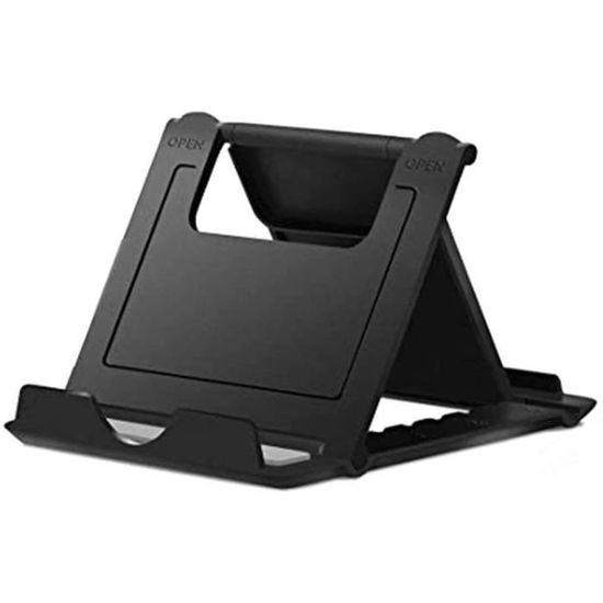 Support Bureau Pour Smartphone Universel Pliable Noir - Support Pour Téléphone Mobile - Achat & Prix