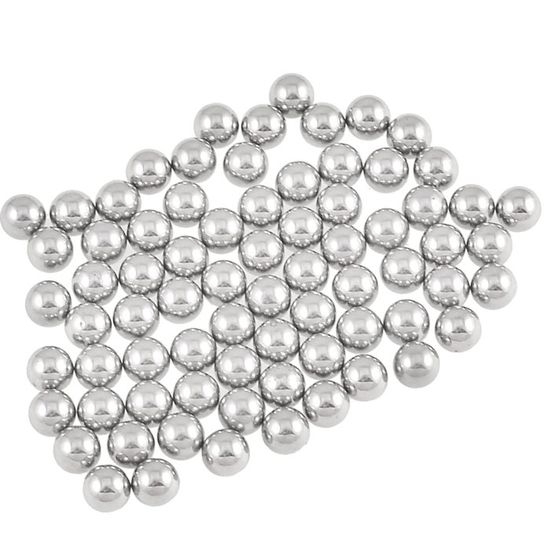100 Billes En Acier 4mm Pour Roulements De Vélo – Rechange, Argent, 20g – Sourcing Map