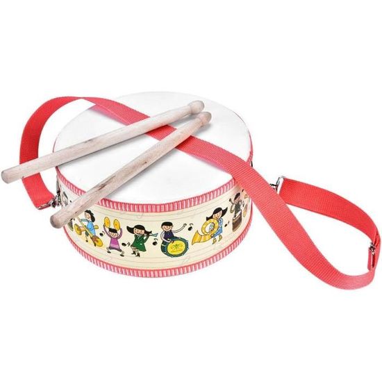 Vaguelly Tambour Océan Bleu – Jouet Éveil Musical 17 Cm – PVC – Cadeau Bébé Et Enfant