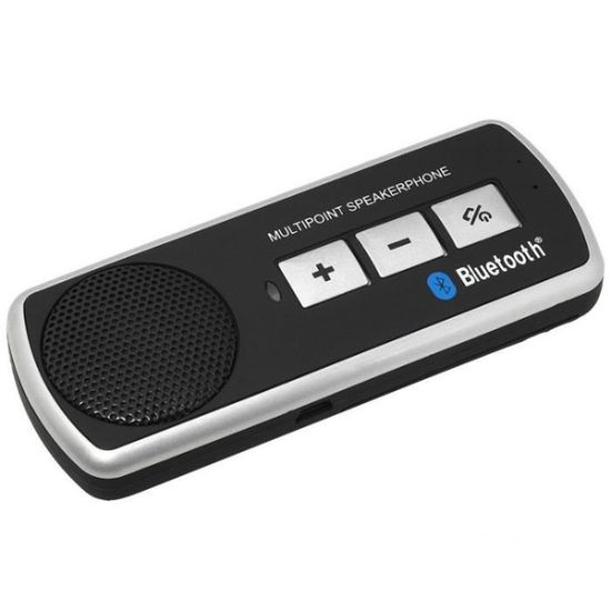 Kit Mains-libres Voiture Bluetooth 4.0 Avizar KX1 - Fixation Pare-soleil, Multipoint - Noir