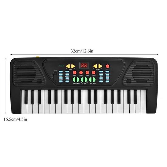 37 clés Kids Electronic Clavier Piano Musical Jouet Avec Microphone Pour 