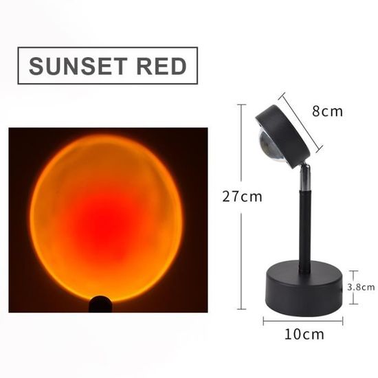 LAMPE PROJECTEUR COUCHER de Soleil LED – Effet Sunset Orange – Lampe d'Ambiance EUR 15,99 - FR LAMPE PROJECTEUR COUCHER de Soleil LED – Effet Sunset Orange – Lampe d'Ambiance EUR 15,99 - FR
