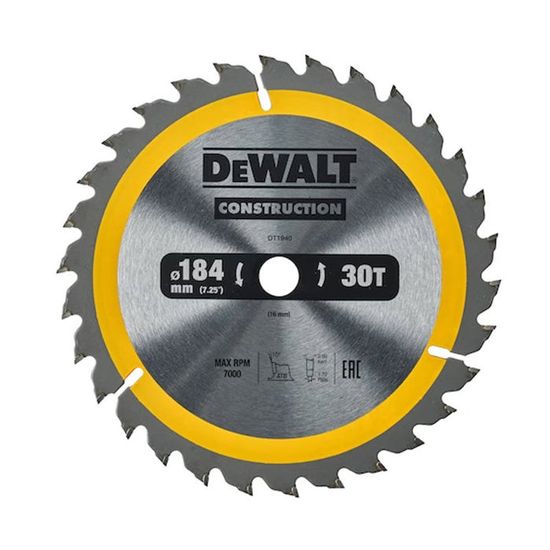 Dewalt DT1668-QZ Lame de scie circulaire 40 dents 16 mm