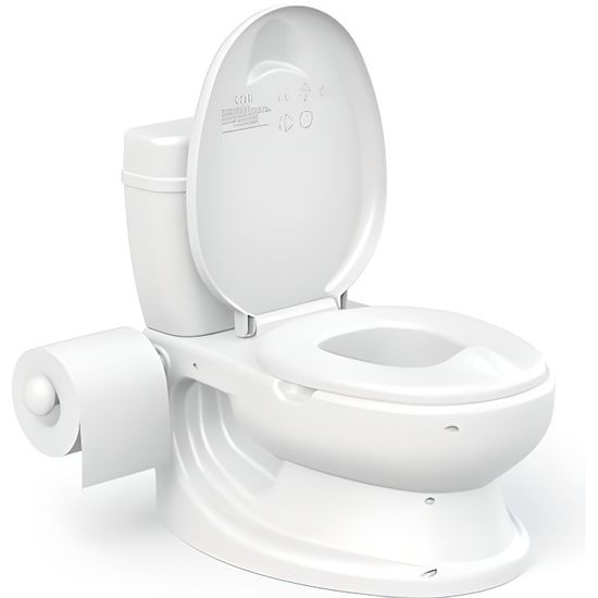 Pot Toilette WC réaliste blanc pour bébé - DOLU - Apprentissage propreté - Puericulture