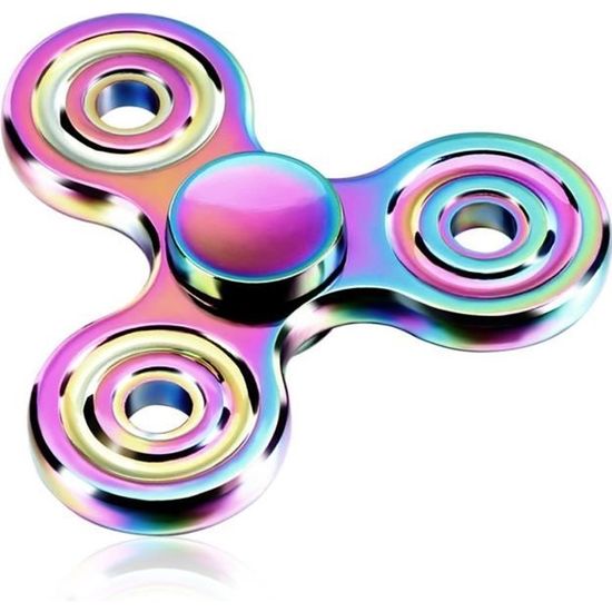 Spinner Fidget / Hand Spinner Multicolore + Boîte d'emballage Toy pour