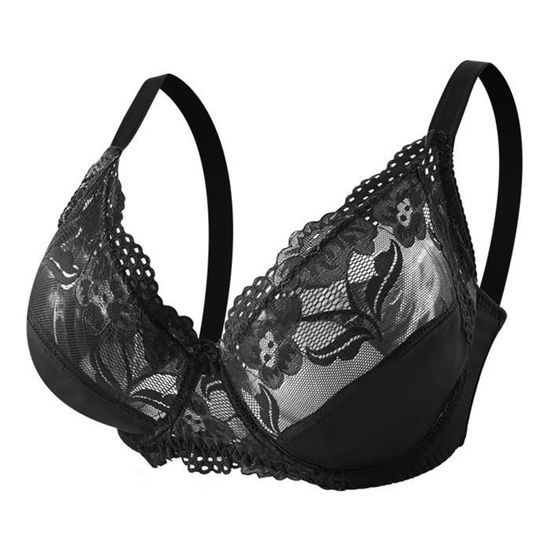 Soutien-gorge Push-up Ajustable à Armatures Lisses - Bonnets Troués, Polyester/élasthanne, Pour Femme - 9