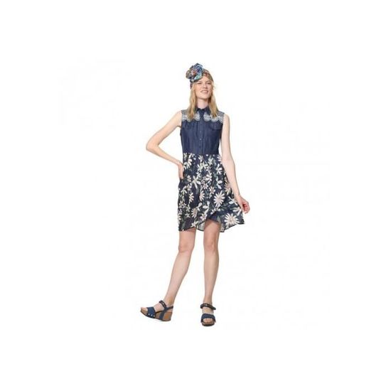 Desigual Robe Aloha Dark Denim 19SWVD09 Taille 34