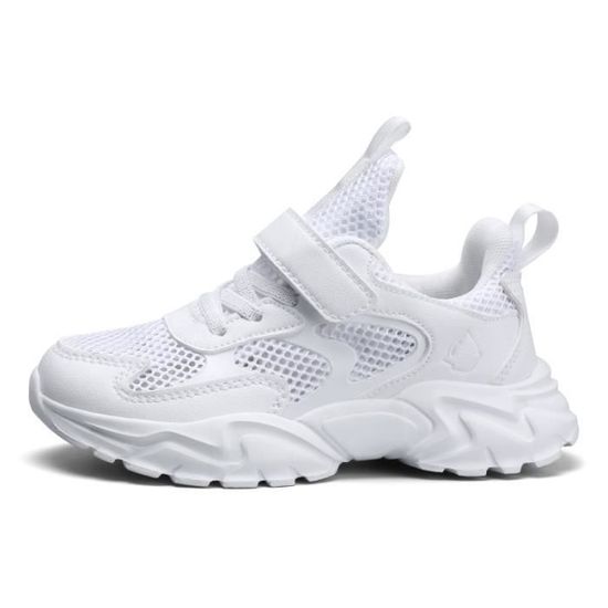 Chaussons Légers Respirants Pour Enfant Garçon - Maille Et Semelle Caoutchouc - Enfilage Facile - Pour Loisirs Et Sport Extérieur - 10