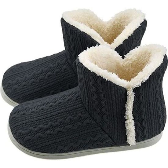 Chaussons Montants Chausson Taille 25 Chaussons Montants Fille à Scratch  Motif Chat Pointure 21 Beebs