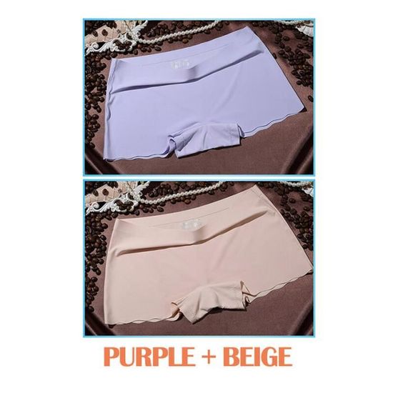 Lot De 4 Shorts De Modelage En Fibre Ionique De Soie Glacée - Brûle Graisses Et Ions Négatifs
