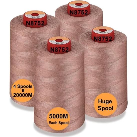 Fil à Tricoter 50% Soie 50% Lin - 200g En Cônes, Coloris Marron/Vert