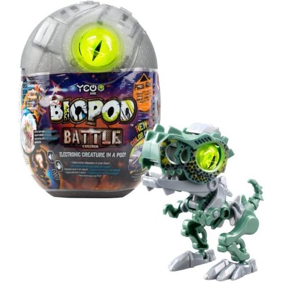 Silverlit YCOO Biopod Battle Duo Pack - 2 Robots Dinosaures Interactifs à Assembler - Effets Lumineux Et Sonores - Jouet Jurassic Dès 5 Ans