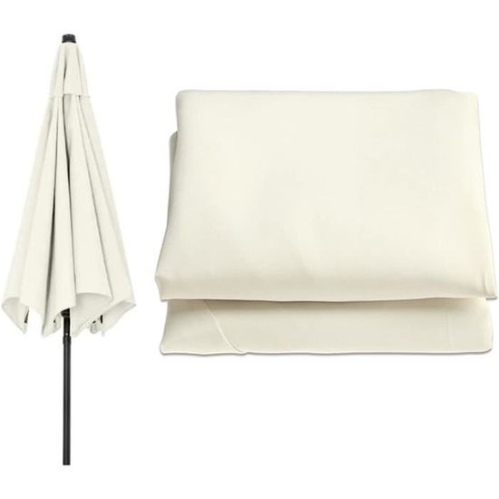 Housse De Remplacement Pour Parasol Extérieur, Polyester, Parasol Anti Soleil Et Impermeable Revetement De Sommet De Parasol Pour Jardin Et Patio 88848155 - 1