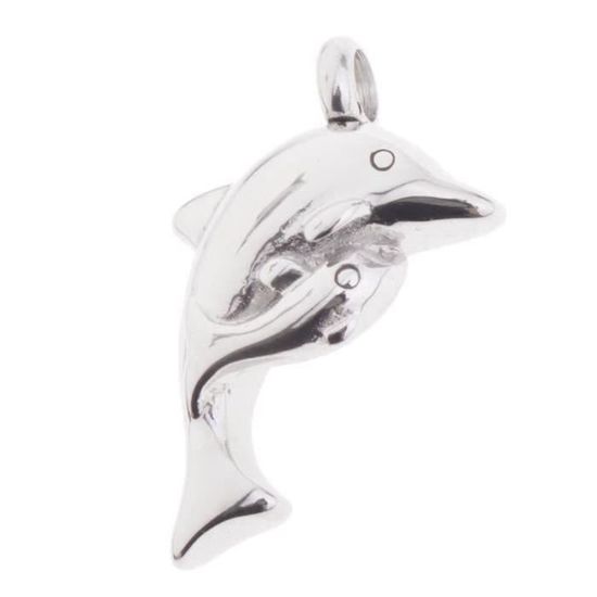 Collier Et Bague Dauphin En Acier Inoxydable - Bijoux Bohème été Pour Femme Et Homme - Symbolique Protection, Joie