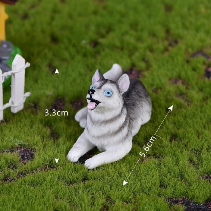 Nouveau Modele De Chien Husky Little Fox Figurine D Animal De Dessin Anime Gateau Pour Maison De Poupee Decoration 42dad2b Cdiscount Maison