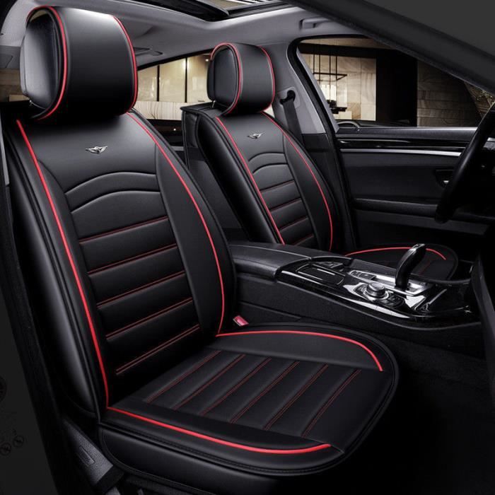 Pour Toyota Jeu Housses 2 Couvre Siege Avant Voiture Cuir Noir