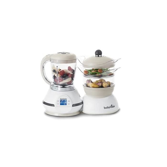 Babymoov Nutribaby Classic Cream Robot Multifonctions 5 en 1 Cuiseur Mixeur pour Bébé