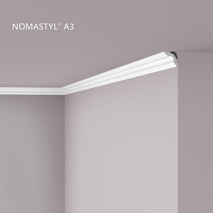 Moulure A3 Polystyrène NOMASTYL (30 mm x 30 mm) - NMC NOËL & MARQUET