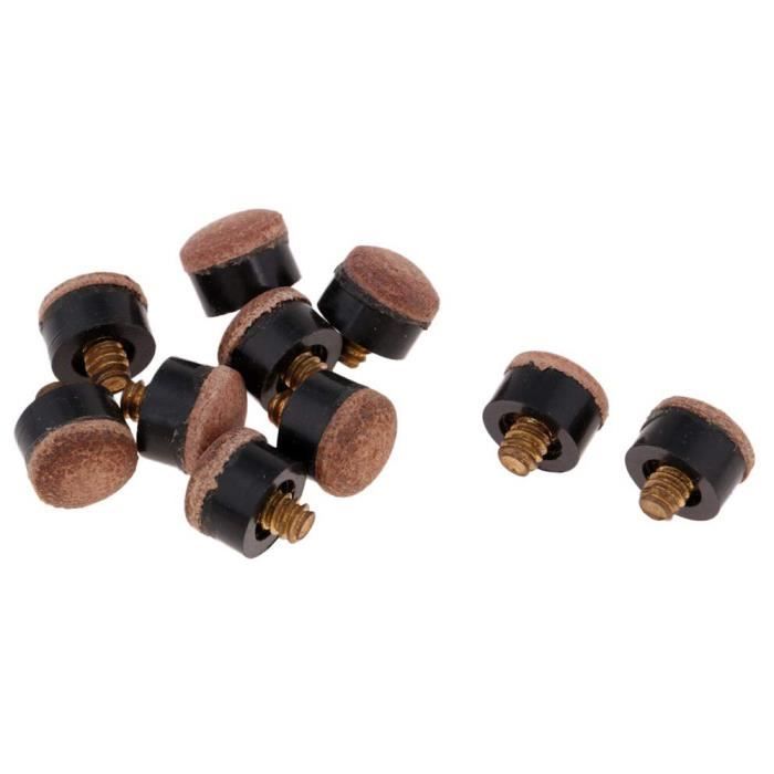 10PCS 10MM / 11MM / 12MM / 13MM Cue Astuces pour Pool Cue Snooker Billard Accessoires