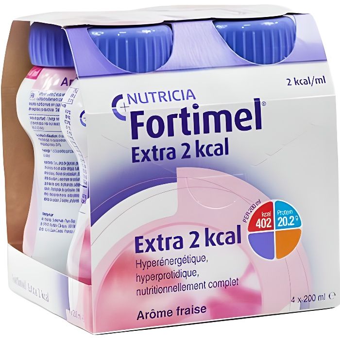 Nutricia Fortimel Extra 2kcal Fraise 4 x 200ml