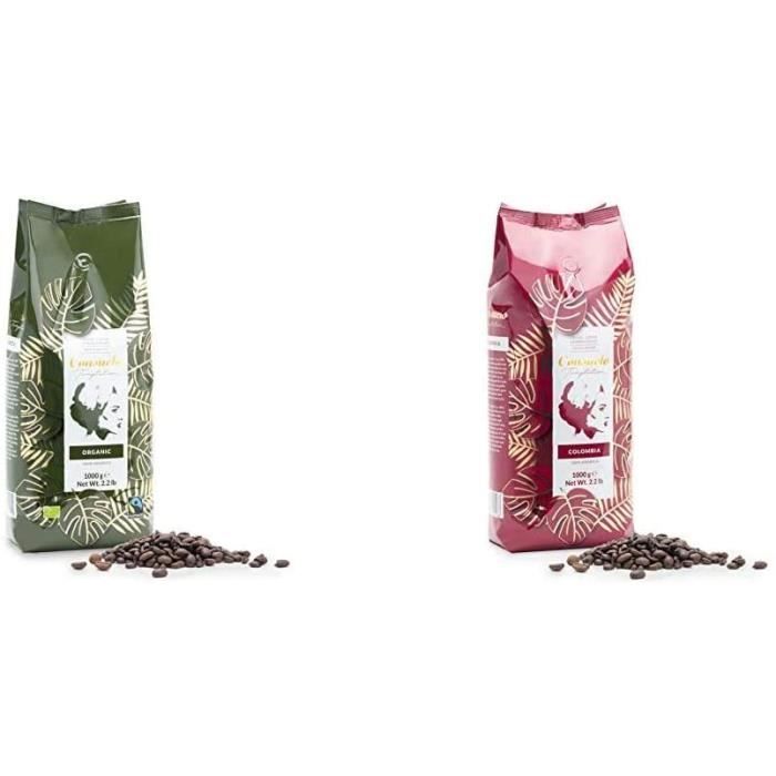 Café en grains Consuelo bio et issu du commerce équitable 1 kg & Café Colombia Consuelo en grains 1 kg