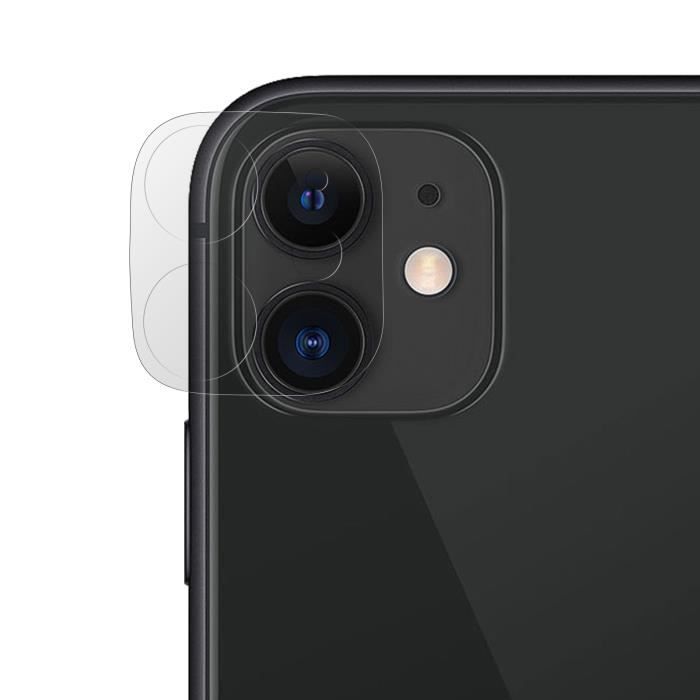 Film iPhone 11 Protection caméra arrière Revêtement oleophobique - Transparent Blanc