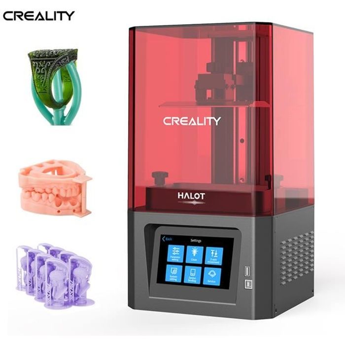 CReality HALOT-ONE Imprimante 3D en résine - 127x80x160mm Taille - source de lumière intégrée / écran LCD monochrome de 5,96-/ EU