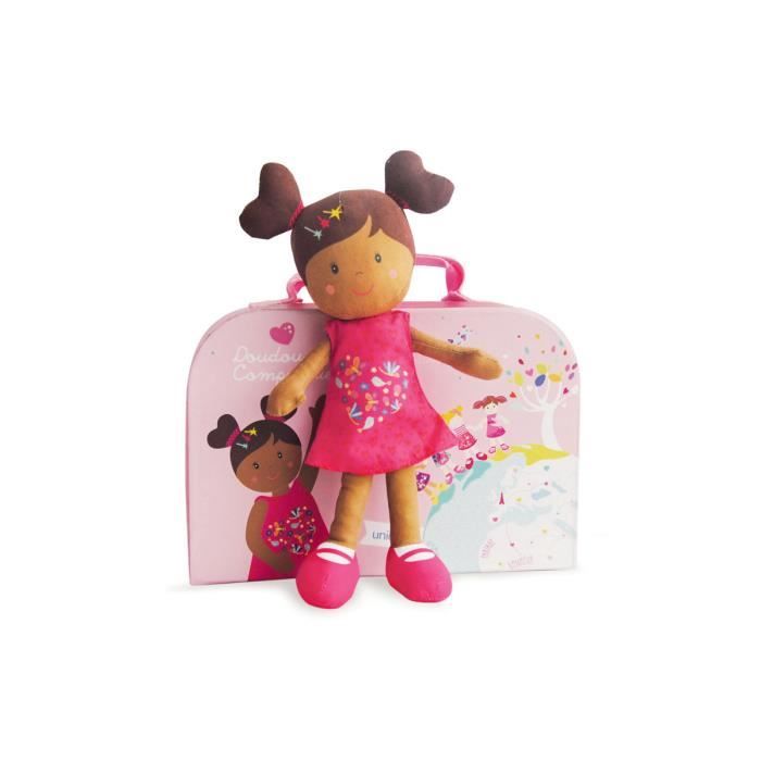 Doudou et Compagnie Poupée Leelou Unicef 22 cm bébé fille En boite / Valise cadeau