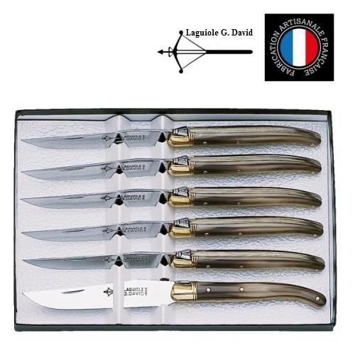 Coffret 6 Couteaux de Table Laguiole Arbalete