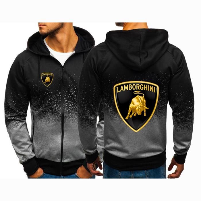 Sweats à Capuche - 2021 nouvelle Lamborghini - Noir-Bleu-nuit