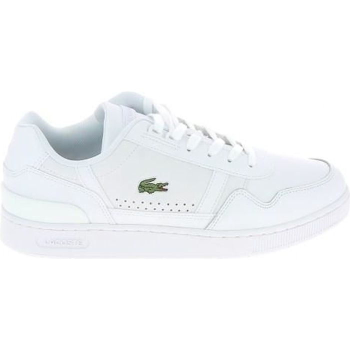 Baskets Mode Sneakers Hommes LACOSTE T Clip Blanc Blanc