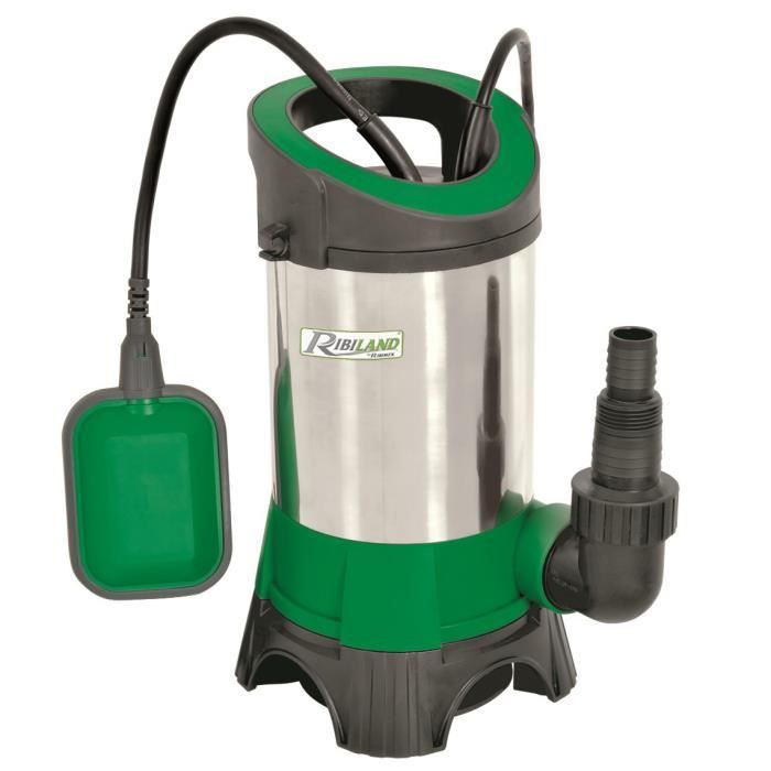 Pompe vide-cave eaux chargées 900w + interrupteur flotteur¨- prpvc901cip