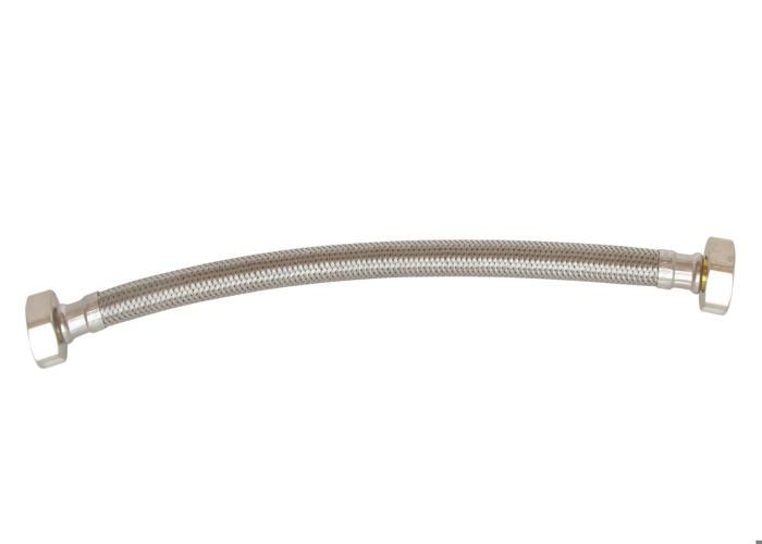 SOMATHERM Flexible Sanitaire en Inox ACS DN10 - Débit Optimisé - L 50cm - Femelle Droit - Ecrou tournant 3/4-