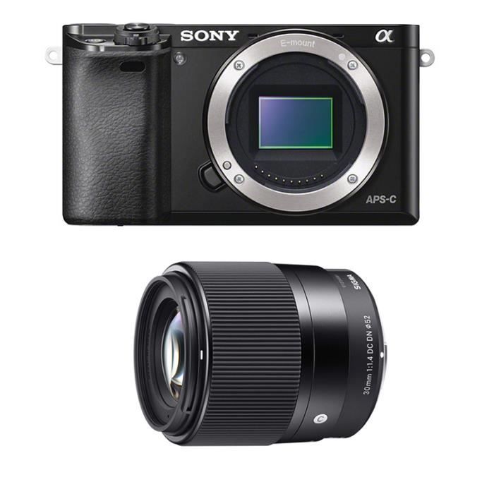 SONY ALPHA 6000 NOIR + SIGMA 30mm 1.4 GARANTI 3 ans