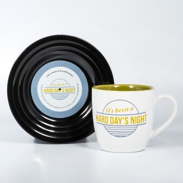 LYRICAL MUG L&M Pack Mug et Soucoupe - Hard Day's Night
