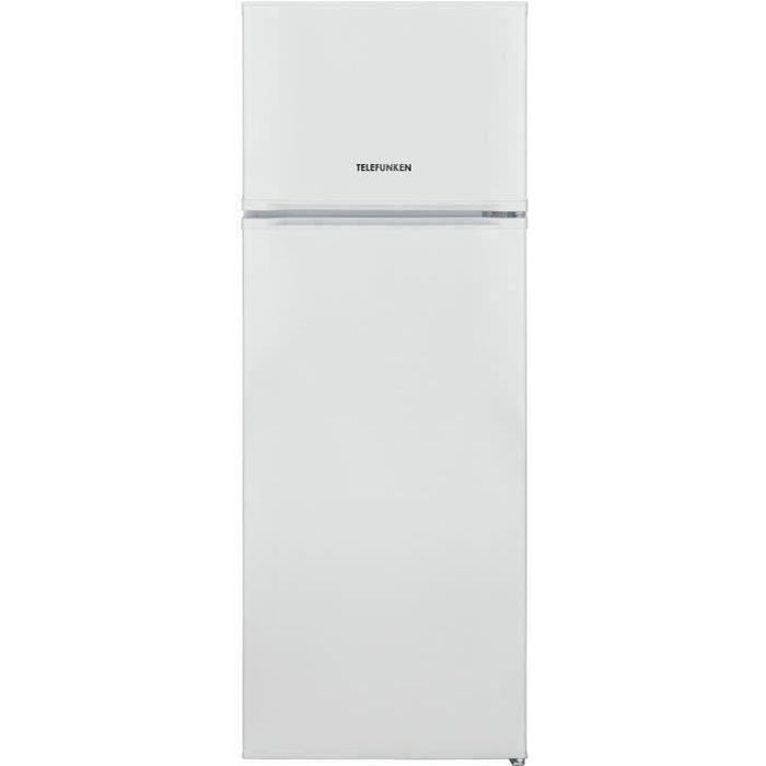 TELEFUNKEN R2P263FW - Réfrigérateur congélateur haut - 212 L (170,5+41,5) - Froid Statique - L 54 x H 144 cm - Blanc